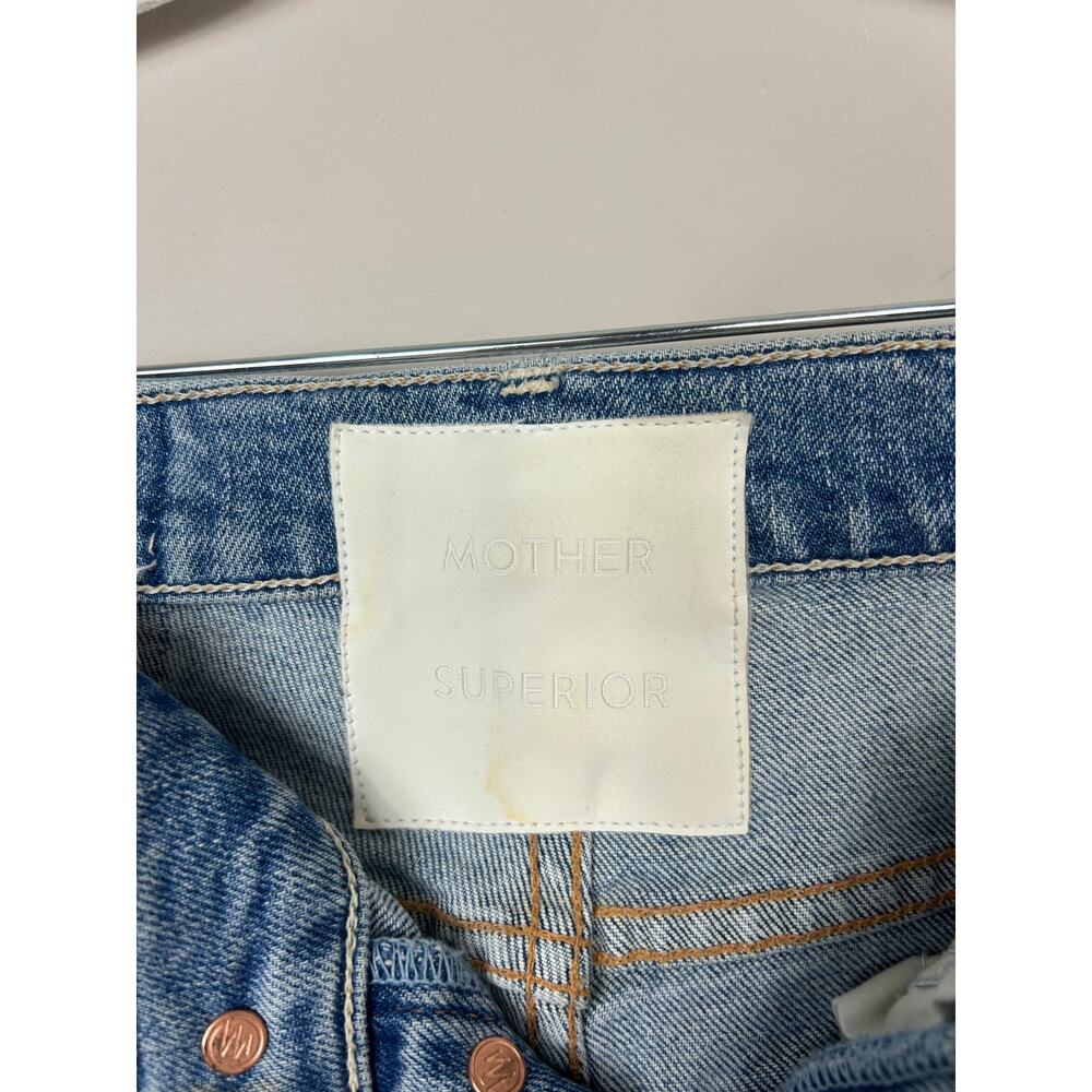 MOTHER Light Blue Straight Leg Jeans - Picture 6 of 11